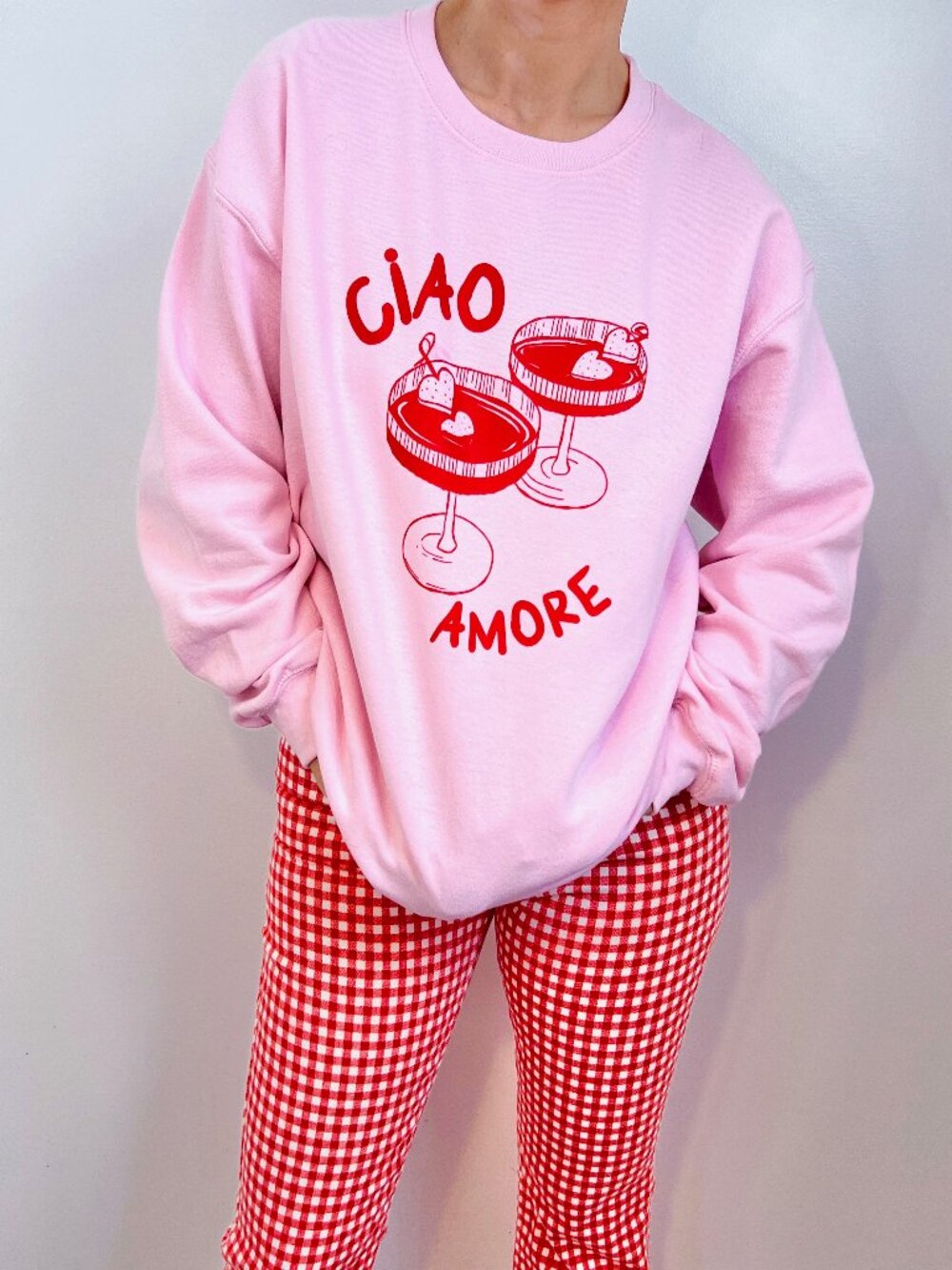 Ciao Amore Pink sweatshirt